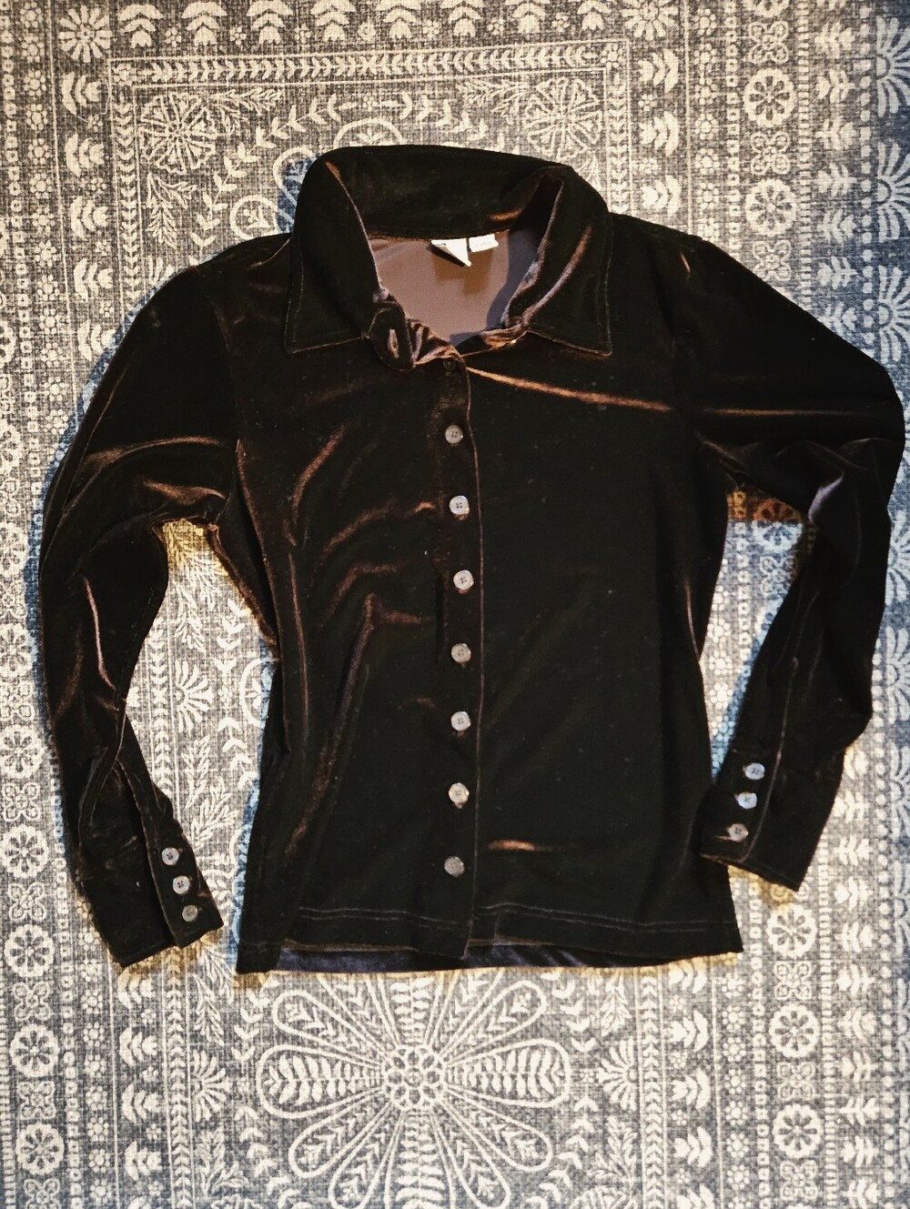 GAP Vintage Velvet Button-Down Shirt